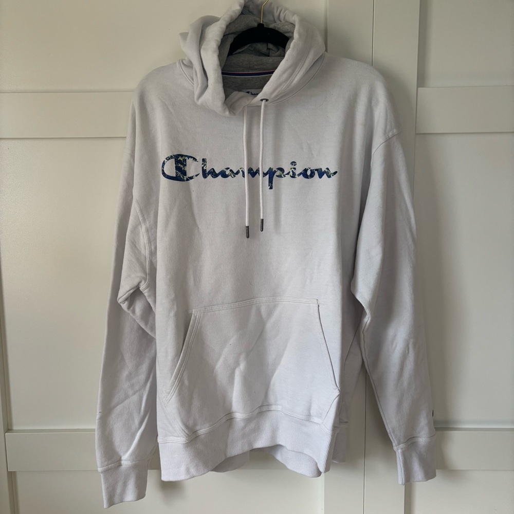 Champion Men's Light Gray Hoodie